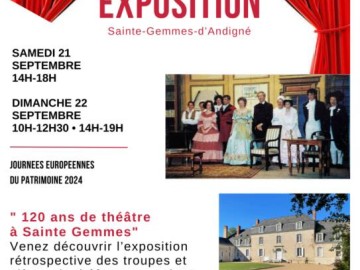 Journees Europeennes du Patrimoine - Exposition 120 ans de theatre... Du 21 au 22 sept 2024