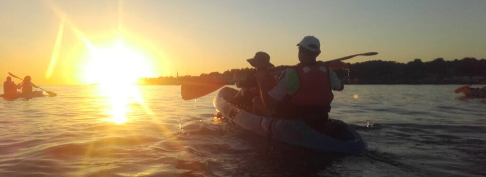 Balade en kayak au coucher de soleil a Pornic