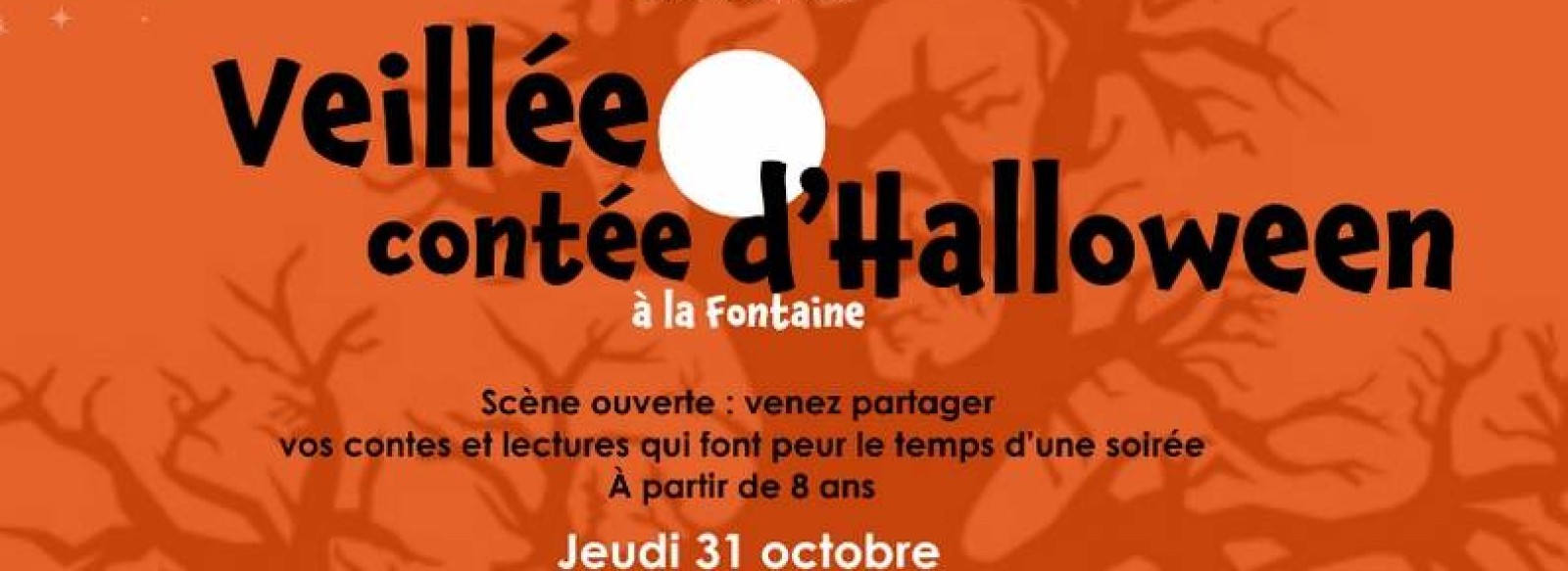 Veillee contee d'Halloween a La Fontaine