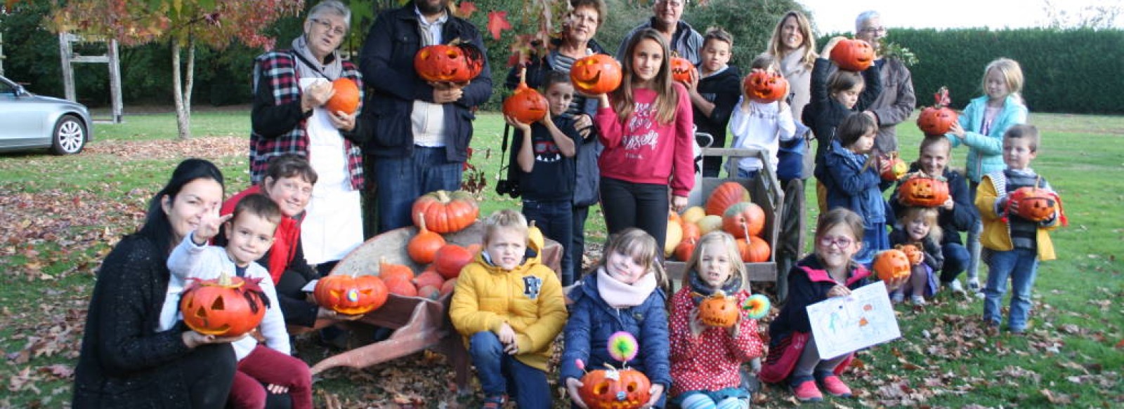 DECORATION DE CITROUILLES