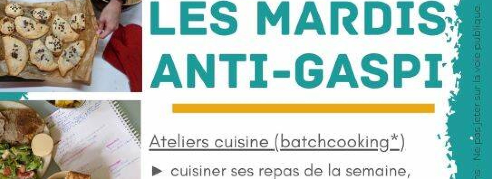 ATELIER CUISINE - LES MARDIS ANTI-GASPI