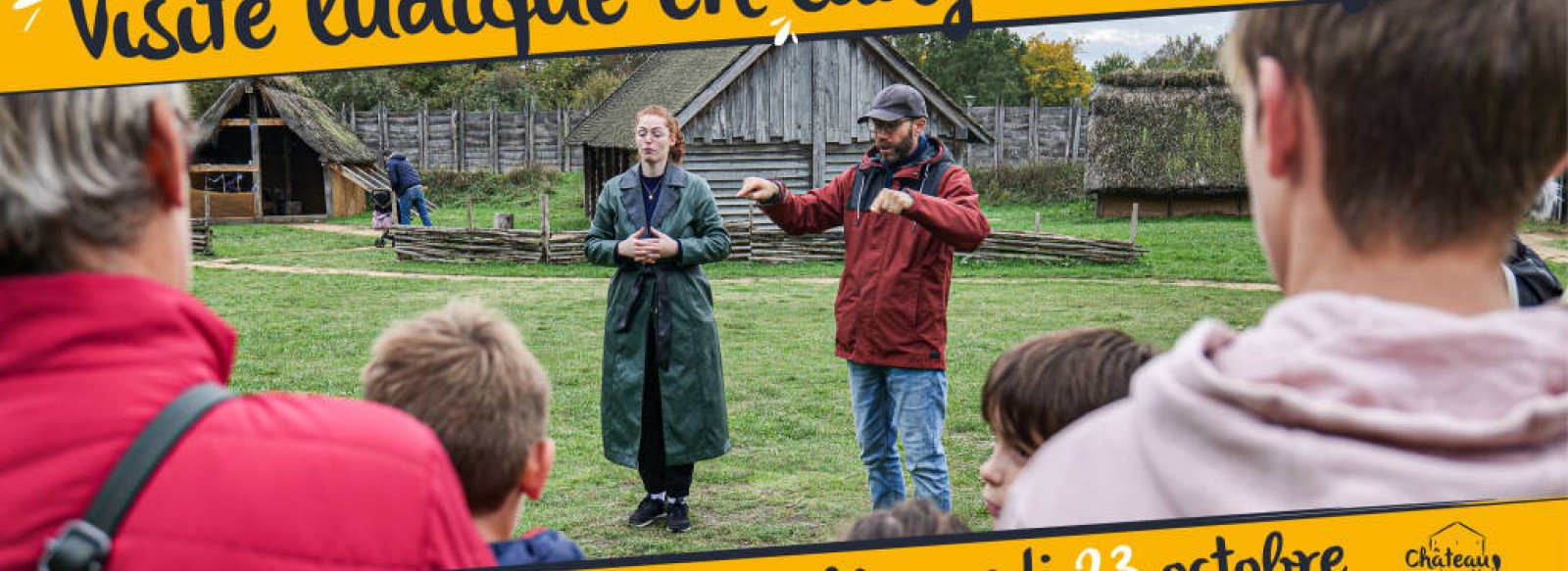 Visite bilingue langue des signes au chateau a motte