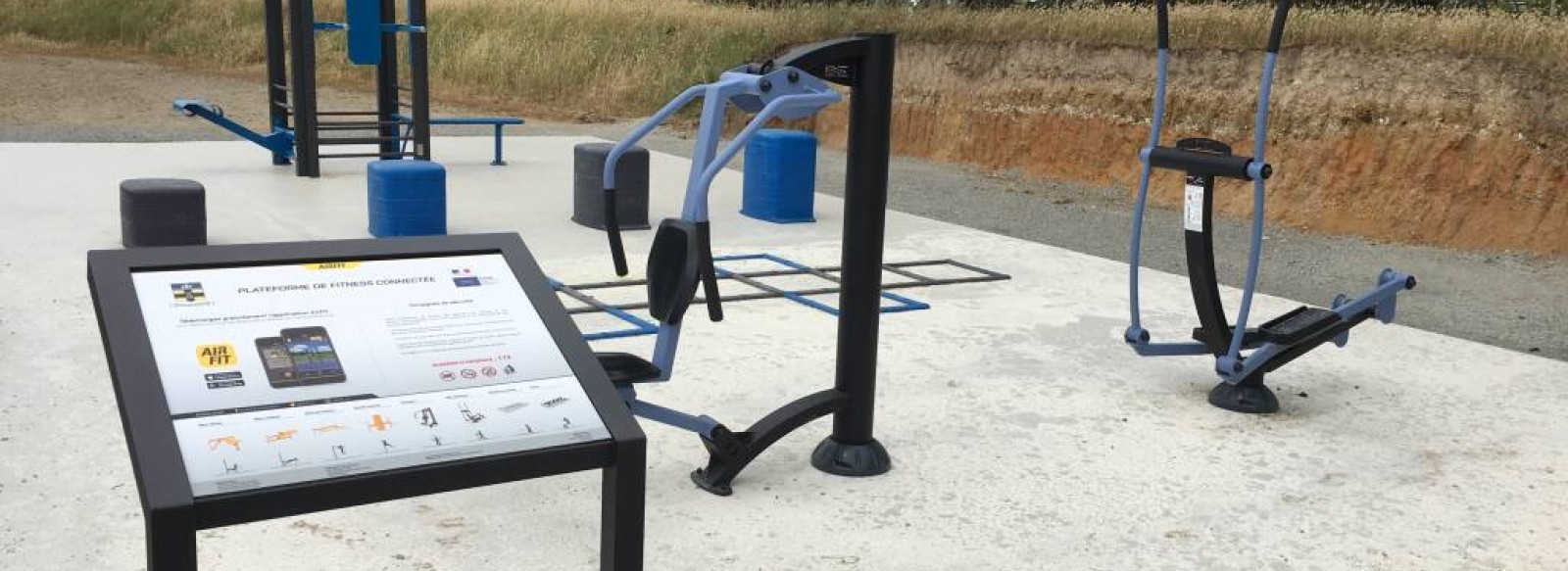 Plateau fitness en acces libre connecte